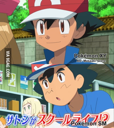 What D They Do To My Boy Ash Pokemon Sun Moon Anime 9gag