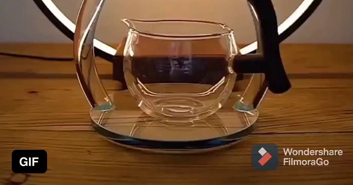 This glass teapot with a inside 9GAG