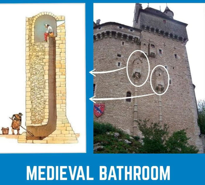 This is what a high end castle Medieval Toilet - 9GAG