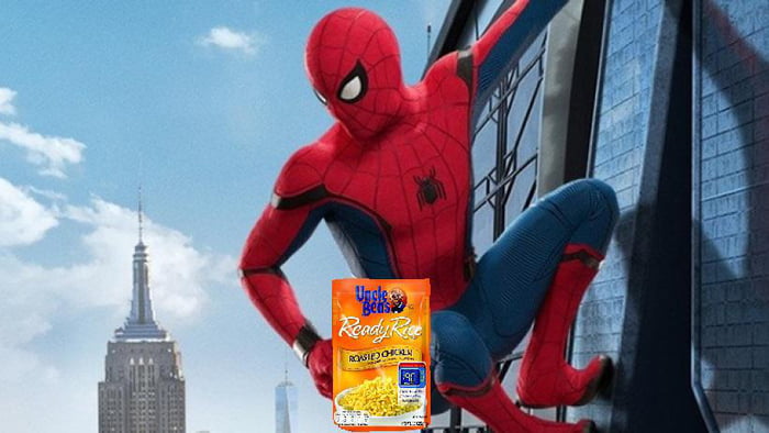 Spider Man's Favorite Food. s Uncle Ben's Ready Rice XD - 9GAG