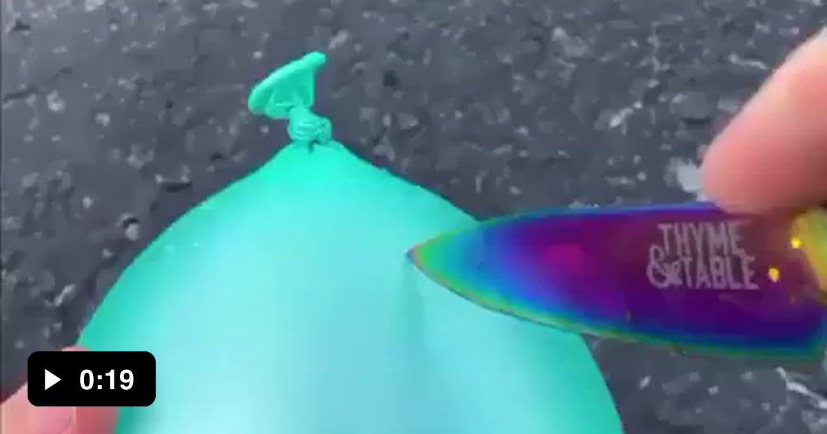 Frozen water balloon 9GAG