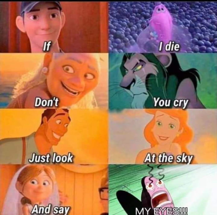 If Don T Just Look And Say I Die You Cry At The Sky My Eyes 9gag