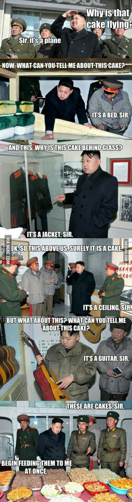 Kim Jong Un And His Love For Cake 9GAG