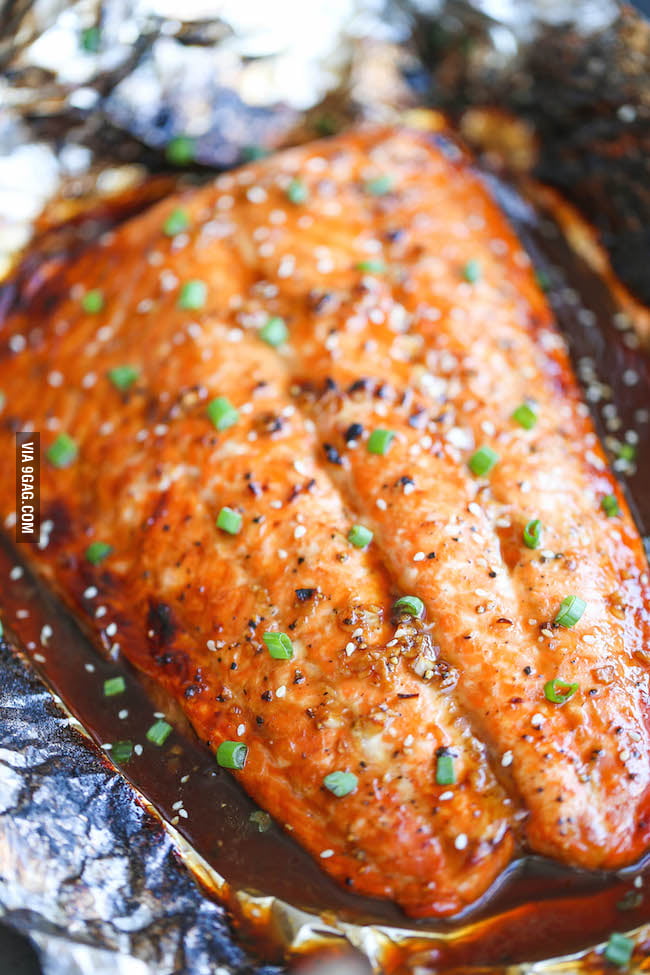 Asian Salmon in Foil - 9GAG