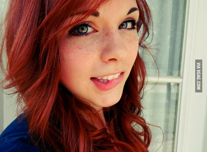 Cute Redhead Biting Lip 9gag 5630