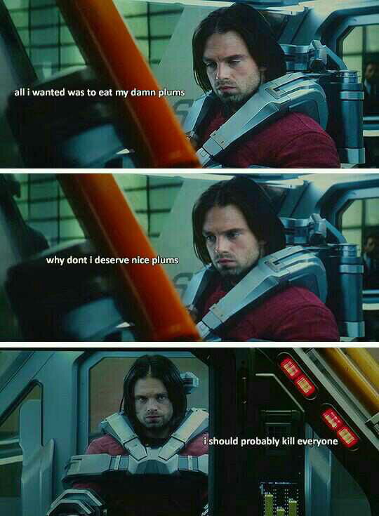 Poor Bucky He Just Wanted To Eat Some Plums Poor Bucky He Just Wanted To Eat Some Plums