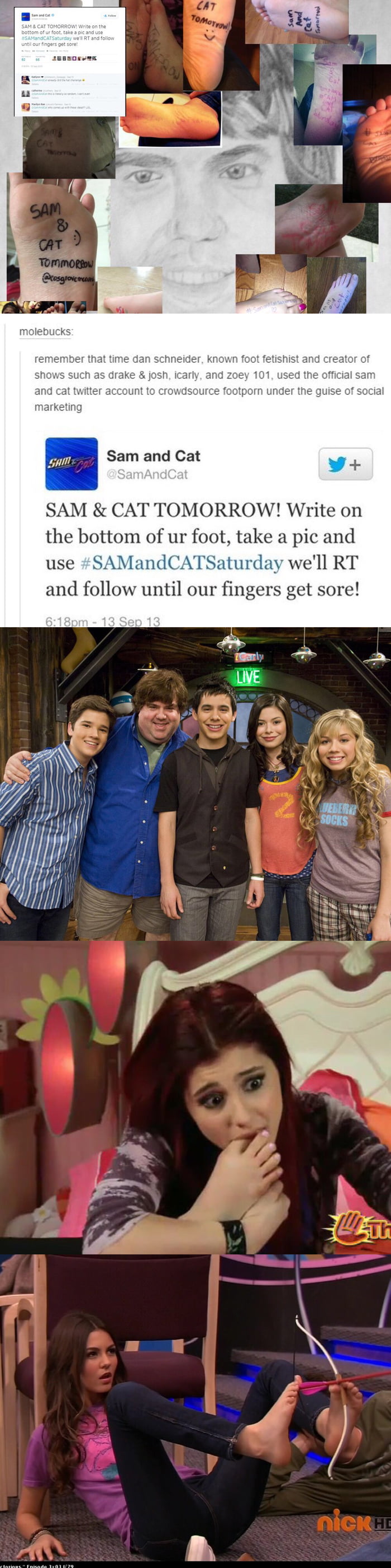 Dan Schneider, the producer of nickelodeon is a huge foot ...