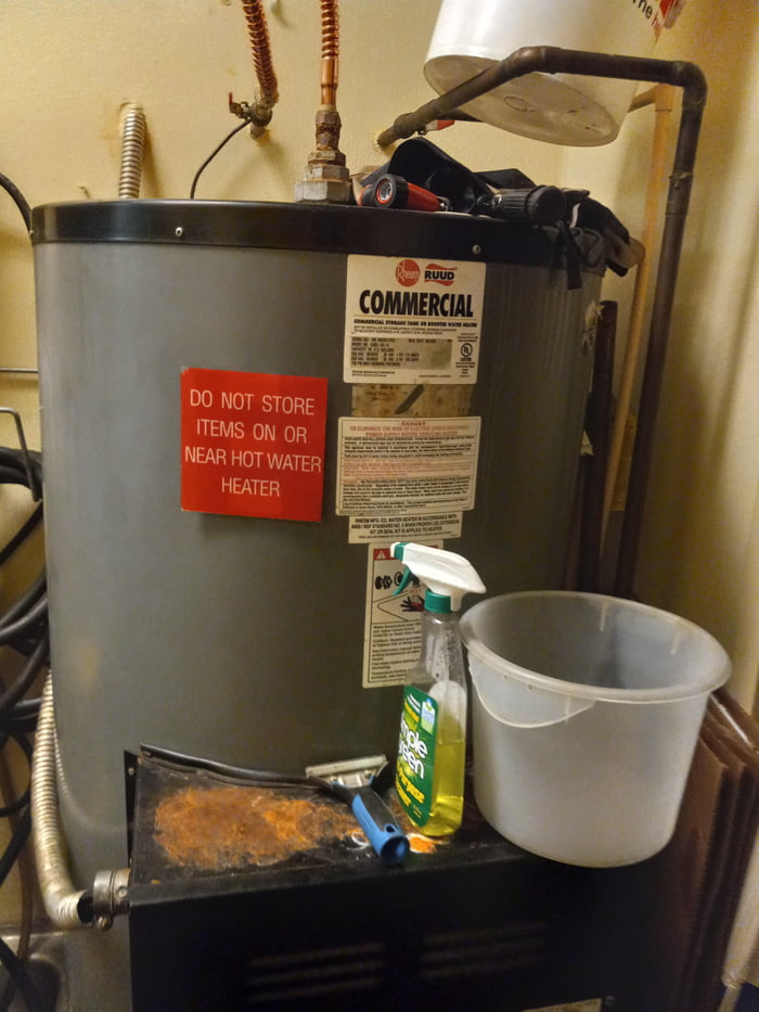 The water heater at work 9GAG