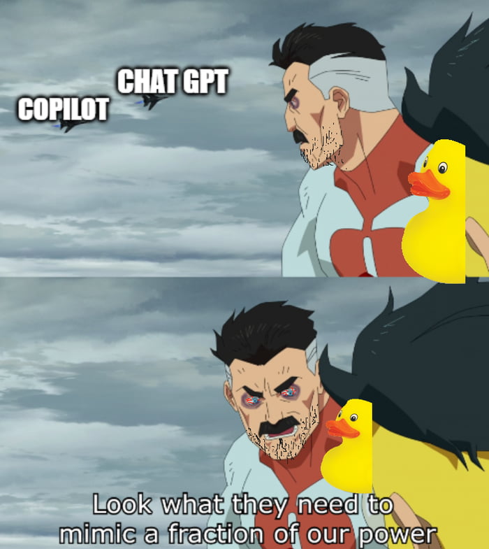 Alpha Chad rubber ducky debugging - 9GAG