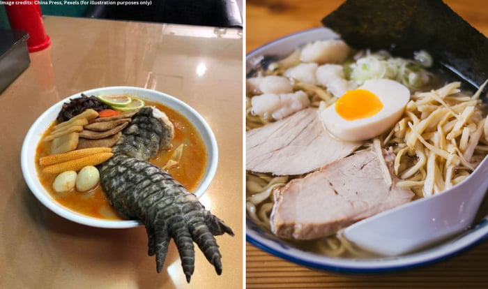 Godzilla Ramen Crocodile Meat In Taiwan 9gag