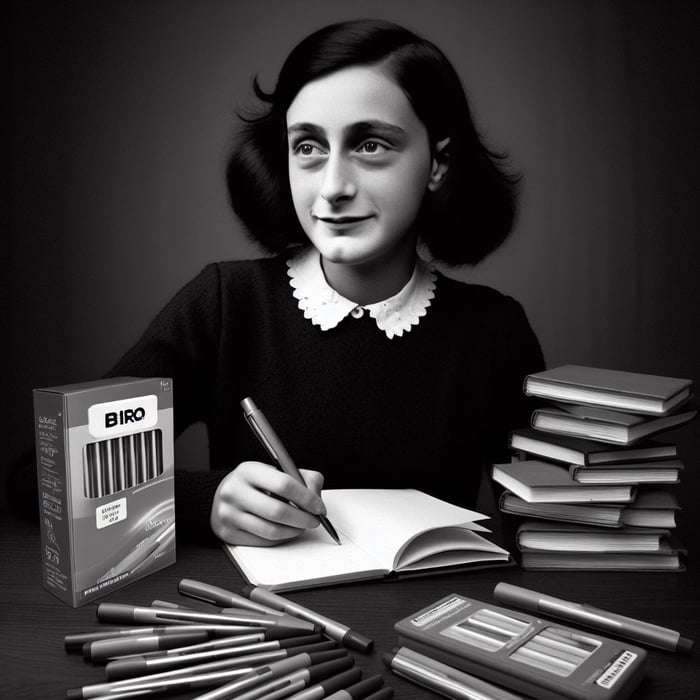 The Diary of Ann Frank, god bless her, was written in ballpoint pen in