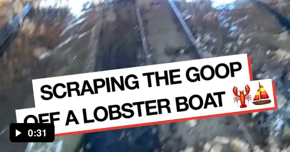 Scraping the goop off a lobster boat 9GAG
