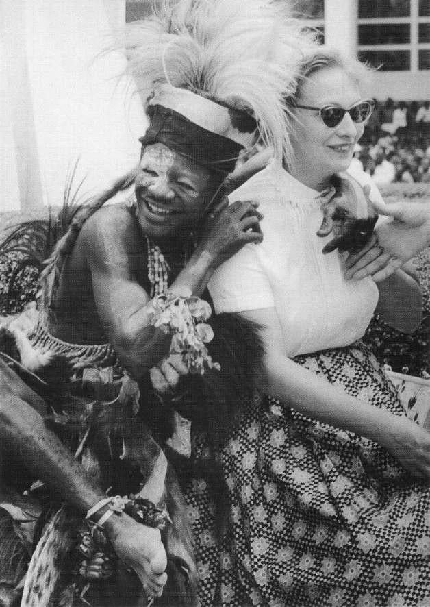 During the celebration of independence in French Congo, a Congolese man ...