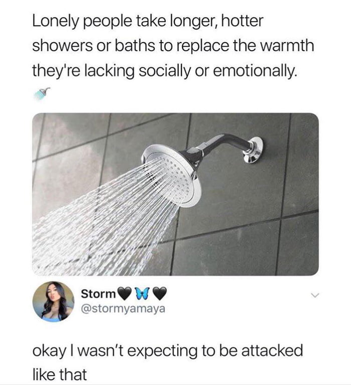 Long showers have meaning 9GAG
