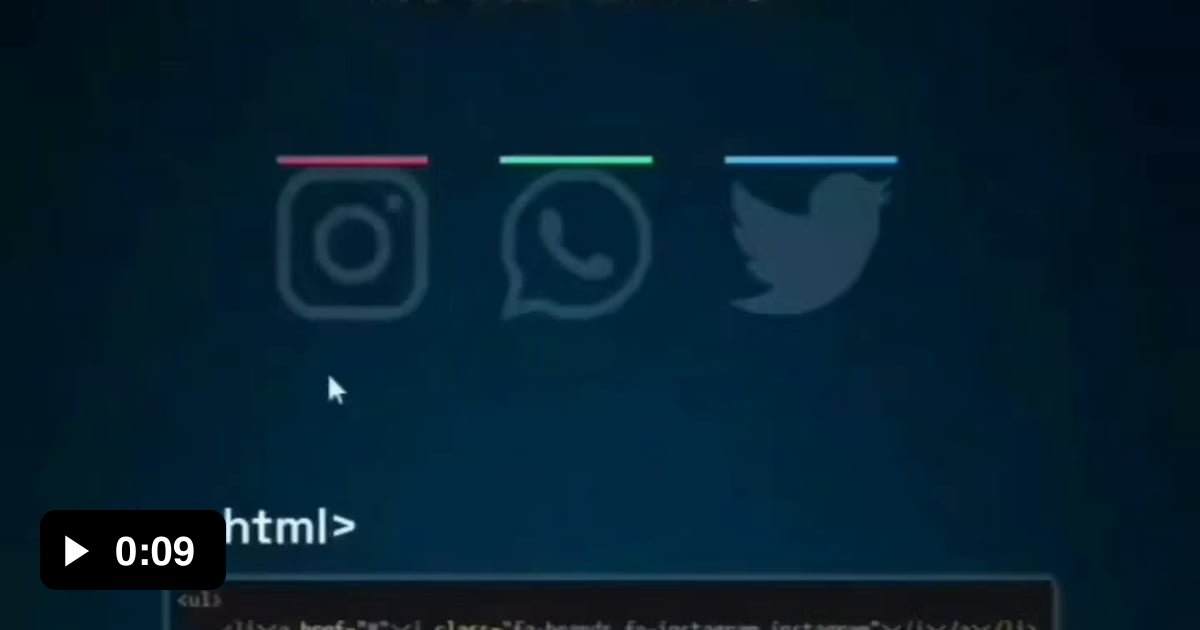 Social Link Hover Effect using HTML & CSS - 9GAG