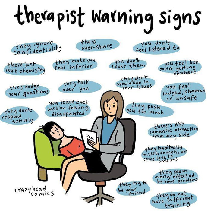 A Cool Guide to Avoiding Bad Therapists - 9GAG