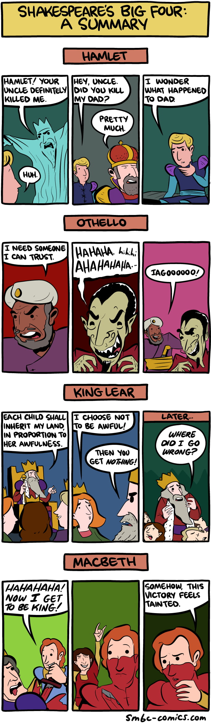 Shakespeare's Big Four - 9GAG