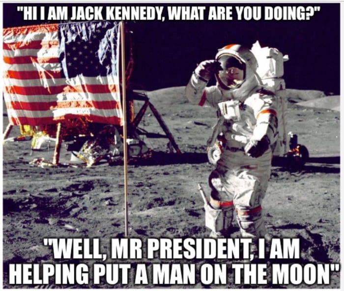 During a visit to NASA in 1962, President JFK noticed a janitor ...