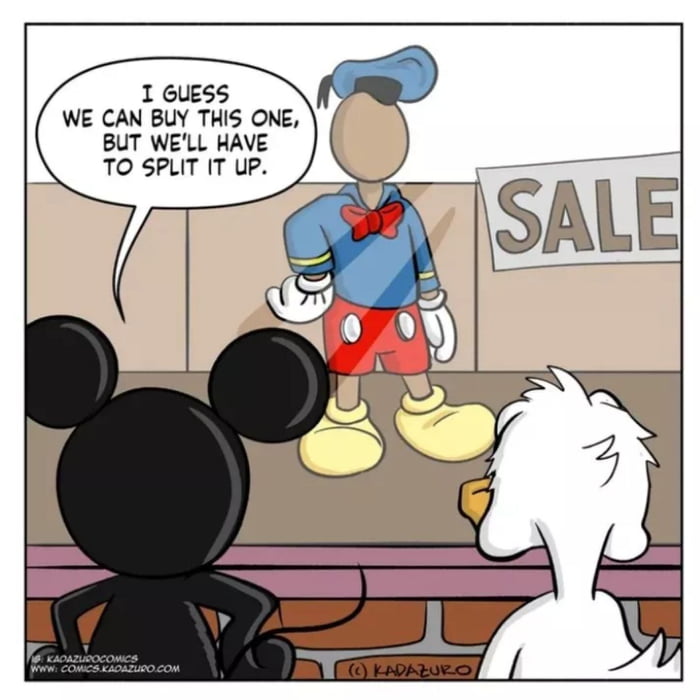 How Donald duck and Mickey mouse got there clothes - 9GAG