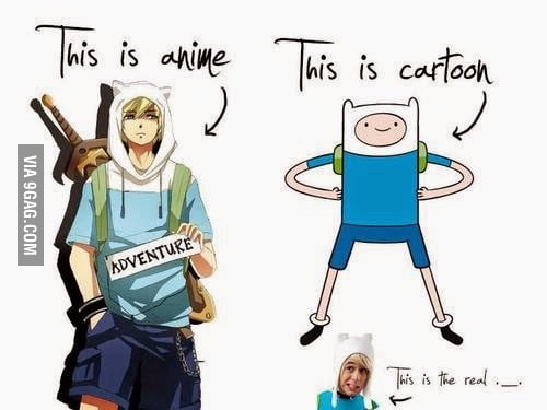 Difference between Anime and Cartoon - 9GAG