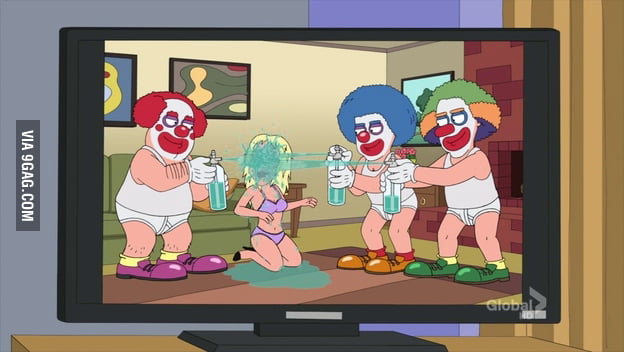 Family Guy Clown Porn - My little nephew didn't understand what clown porn from family guy is