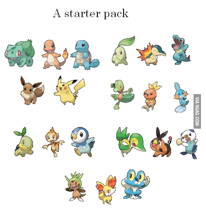 Talking about starter packs... Here you go a pack of starters - 9GAG