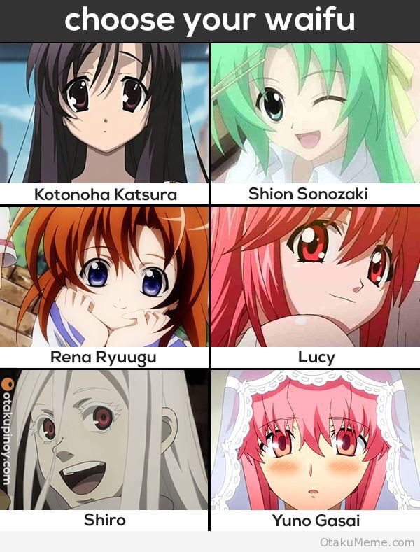 Pick your Waifu Mine is Kotonoha Katsura - 9GAG