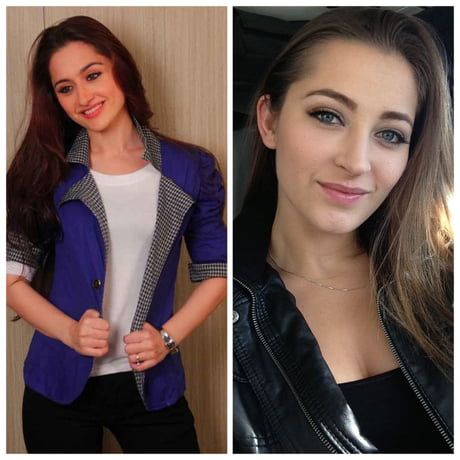 Dani Daniel And Her Doppelganger Sanjeeda Sheikh An Indian Tv Actress Dani Daniel And Her Doppelganger Sanjeeda Sheikh An Indian Tv Actress