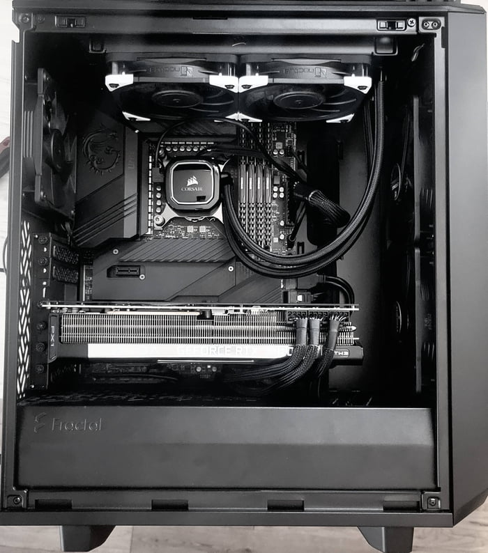 All black with a 3080, first solo build. - 9GAG