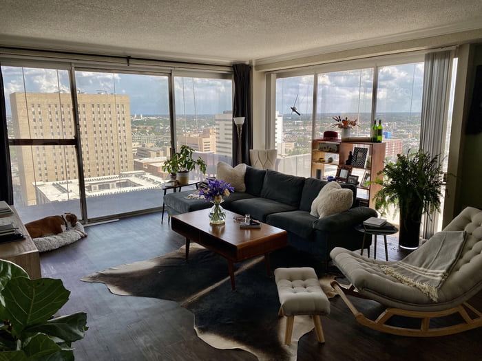 Finally feeling cozy. This is the first high rise apartment I’ve ever
