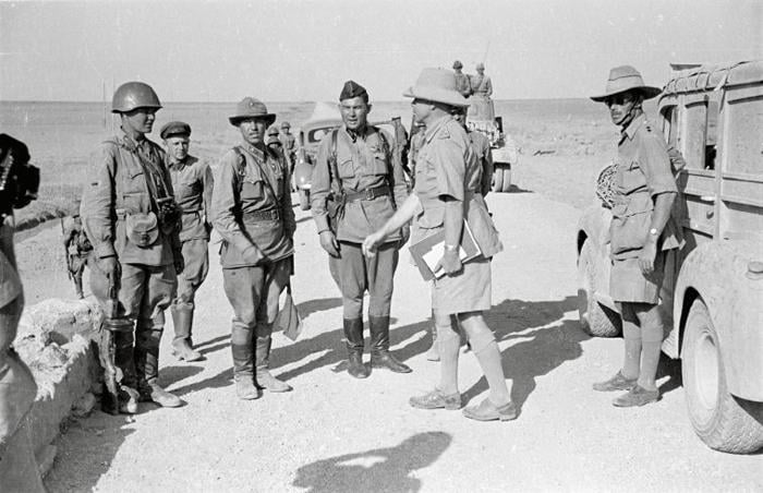 Soviet And British Troops Meet During Coordinated Invasion Of Iran 