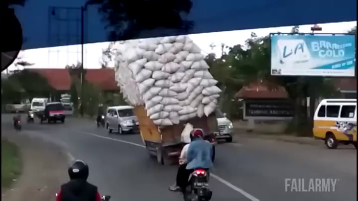 overloaded truck rim