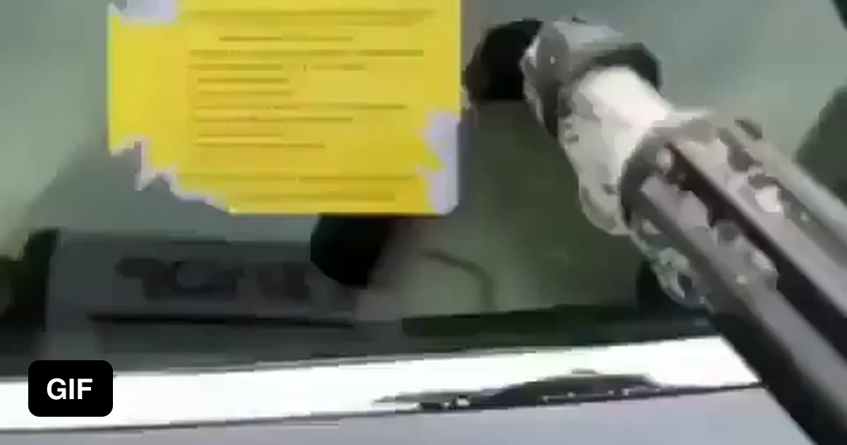 Removing parking sticker from car window 9GAG