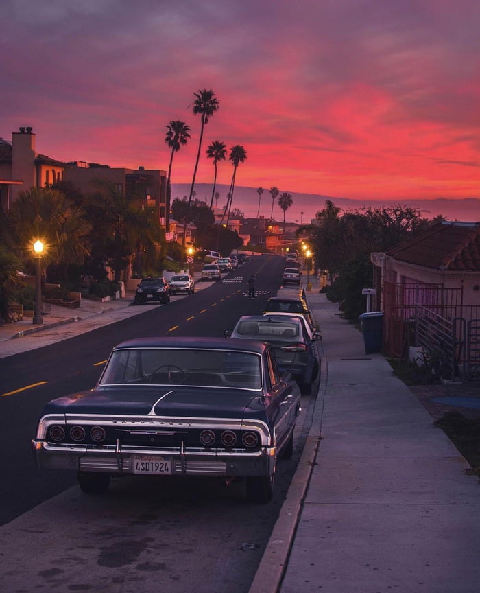 Old Time, Sunset at Los Angeles - 9GAG