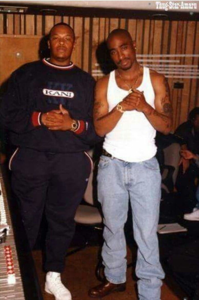 Dr. Dre and Tupac, 1990s. - 9GAG