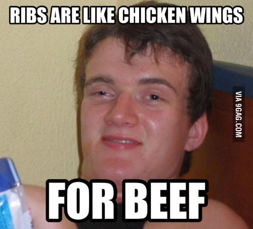 Wings and ribs - 9GAG