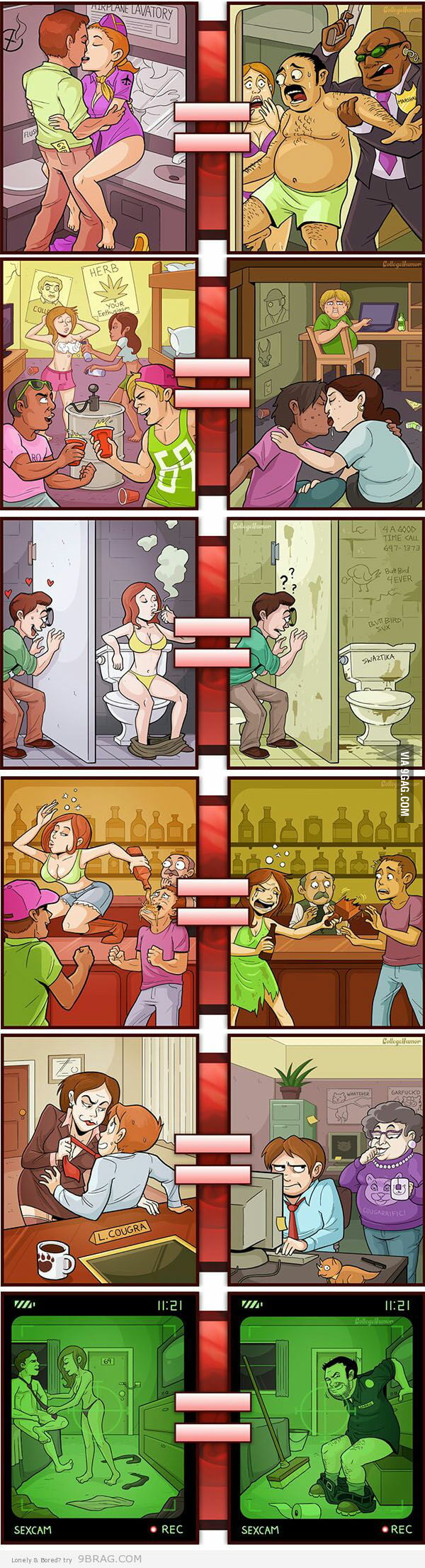 Porn movies vs reality - 9GAG