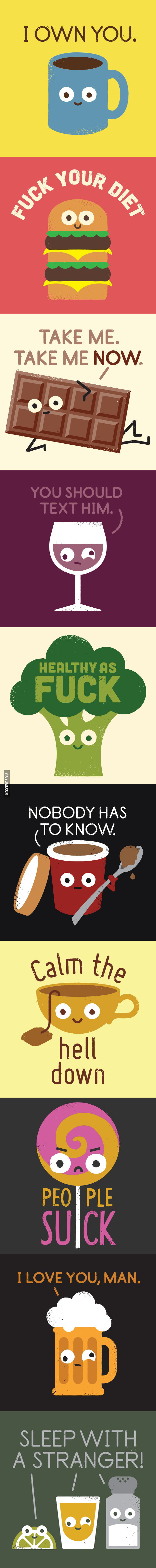 What if food told you the truth.