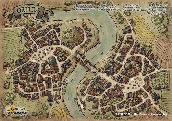 Dnd Town Map I Drew Over The Past Couple Of Days Enjoy 9gag