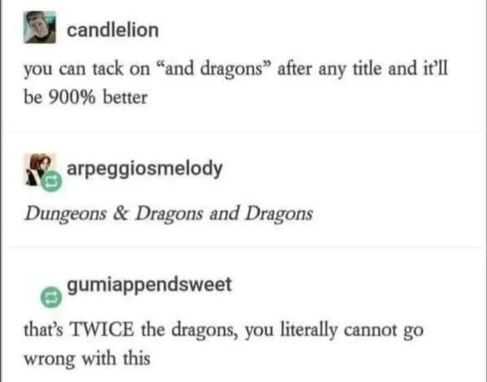 Too Many Dragons Already Gag