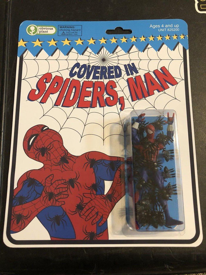 Covered In Spiders Man Gag