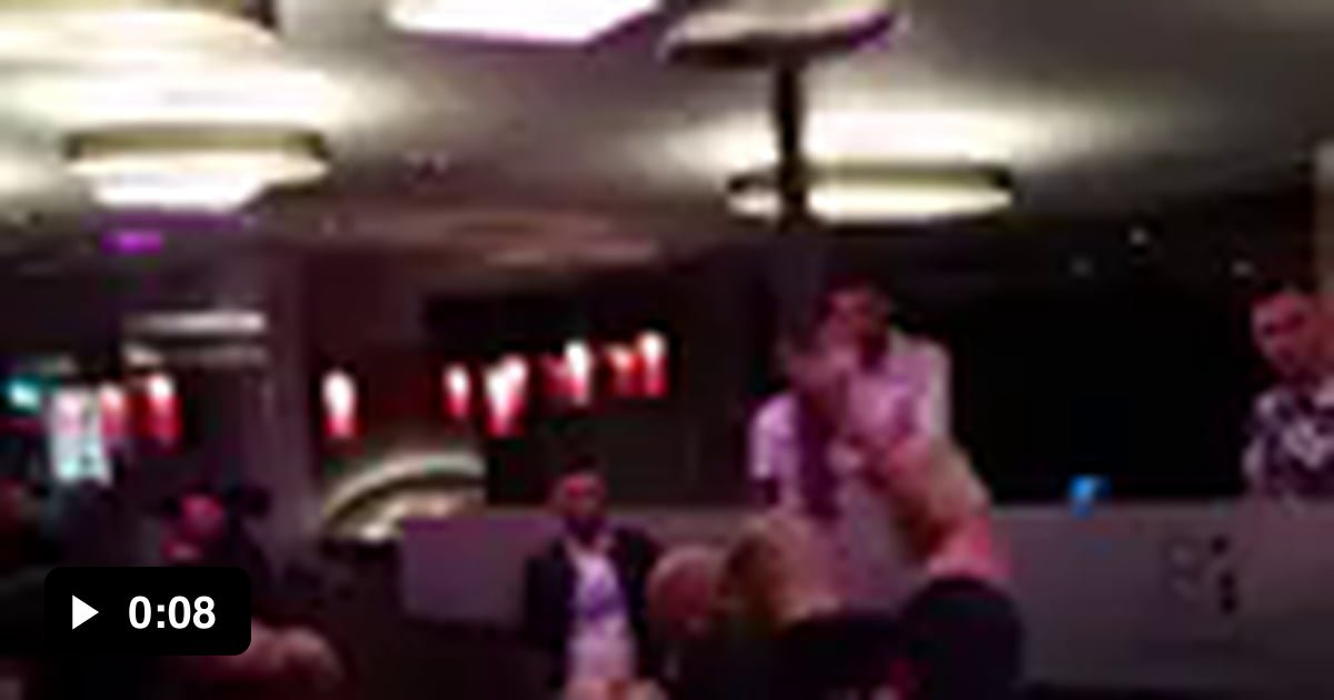 Bouncer hits someone with a pole. Innsbruck, Austria 9GAG