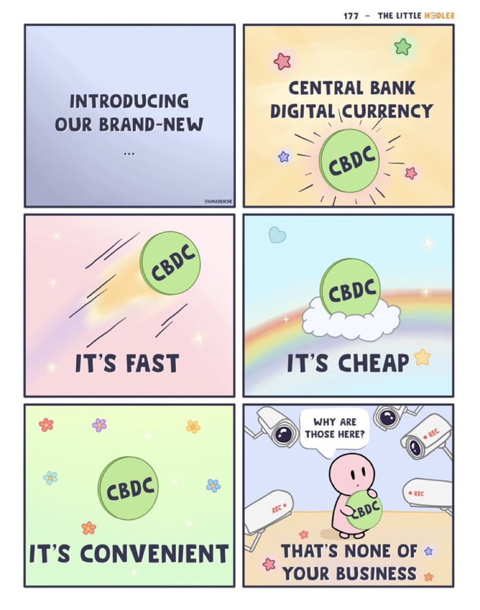 Stop CBDCs as long as you can! Opt out of their system of Inflation ...