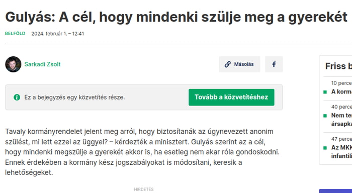 Mindegy ki neveli fel csak szüljél Nem baj hogy nem kap jó oktatást