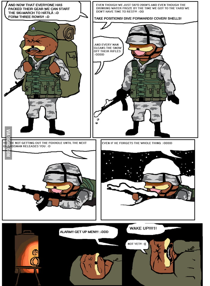 Finnish army in nutshell - 9GAG