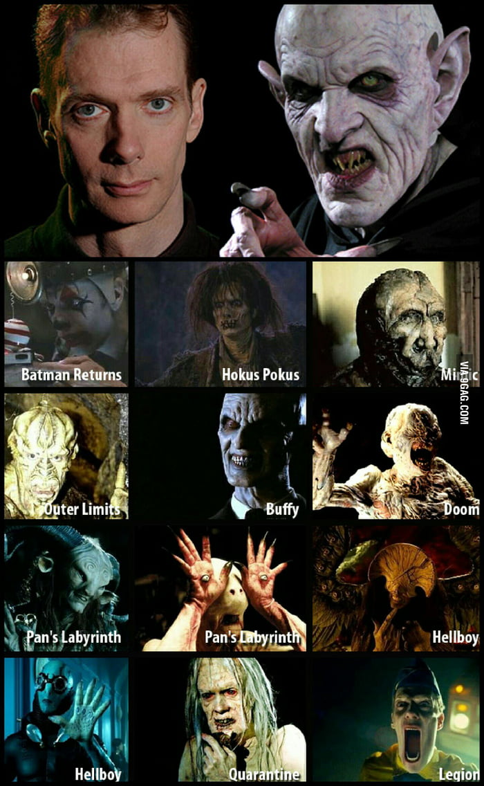 Some of the many faces of Doug Jones. - 9GAG
