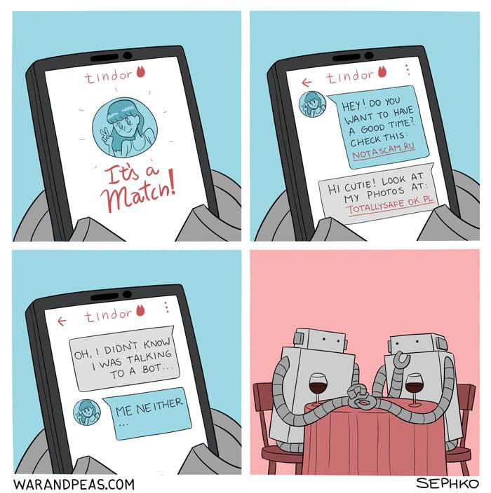 Talking bot. Lovebot. want a comic dump.