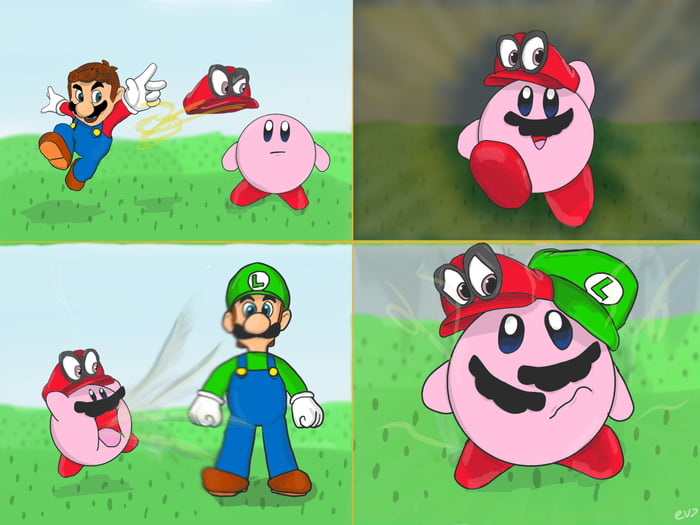 kirby mario odyssey