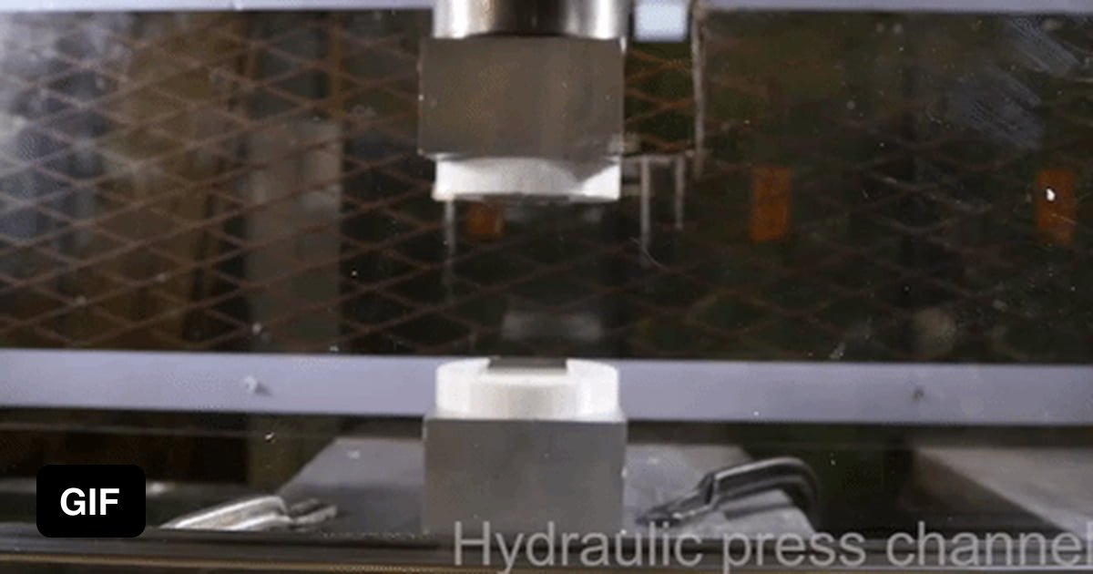 Pressing two repelling neodymium together with 100 ton