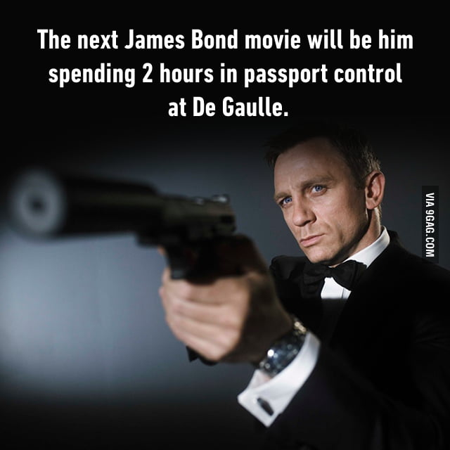 The Name Is Bond. James Bond. B-O-N-D. Yes, British Citizen. A Visa? Um ...